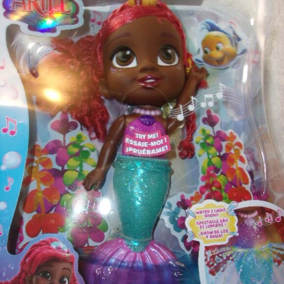T-160 NEW IN PACKAGE DISNEY JR. ARIEL SPLASH AND GLOW DOLL - Picture 4 of 11